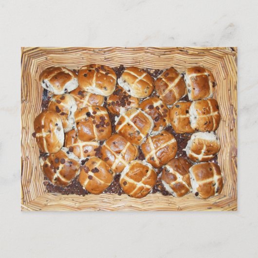 Hot Cross Buns Paasmand #1 Feestdagenkaart (Voorkant)