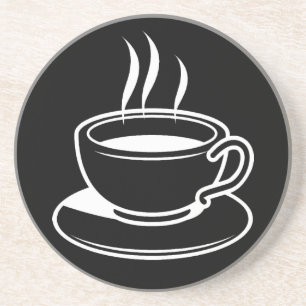 Hot Cup koffie - zwart Zandsteen Onderzetter