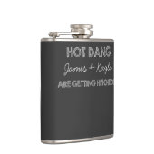 Hot Dang krijtbord bruiloft Heupfles (Rechts)