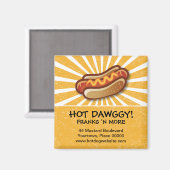 Hot-Dawg-bewegingsmagneet Magneet (Voorkant / Achterkant)