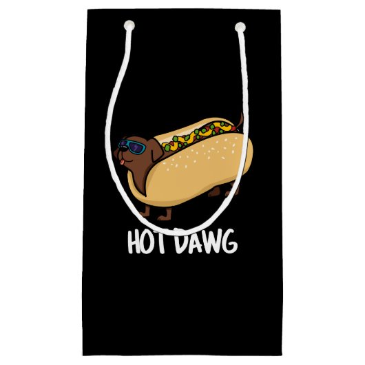 Hot-Dawg Funny Hot-Dog in een non-stop Klein Cadeauzakje (Voorkant)