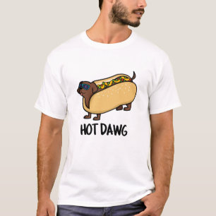 Hot-Dawg Funny Hot-Dog in een non-stop T-shirt