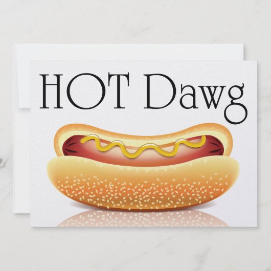 Hot Dawg ou autre ! Invitation (Devant)