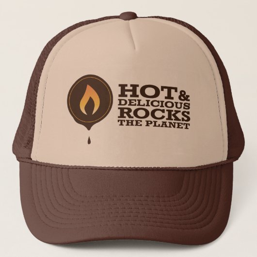 Hot & Delicious: Rocks The Planet! Trucker Hat Trucker Pet (Voorkant)