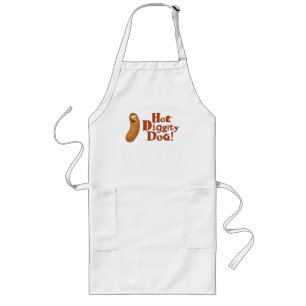 Hot Diggity Dog Apron Lang Schort