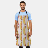 Hot Diggity Dog Fun Cheeky Retro Karakter Schort (Gedragen)