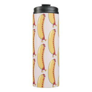 Hot Diggity Dog Fun Cheeky Retro Karakter Thermosbeker