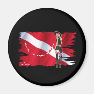 Hot Dive Babes in Bikini's Magneet