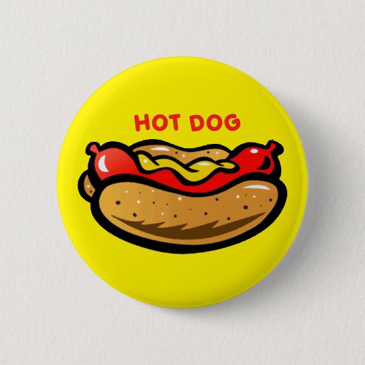 Hot-Dog aangepaste kleurenButton Ronde Button 5,7 Cm (Voorkant)