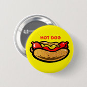 Hot-Dog aangepaste kleurenButton Ronde Button 5,7 Cm (Voorkant /achterkant)