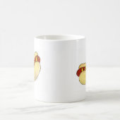 Hot Dog avec moutarde sur Bun Hotdog Foog Mug (Centre)
