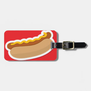 Hot Dog Bagagelabel