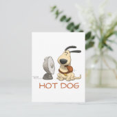 Hot Dog Briefkaart (Staand voorkant)