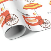 Hot Dog Cart Cadeaupapier (Rol Hoek)
