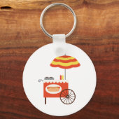 Hot Dog Cart Sleutelhanger (Voorkant)