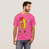 Hot dog Dabbing T-shirt Funny Meme Hotdog Merica (Devant entier)