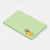 Hot-Dog Dachshund Post-It Notes (Schuin)