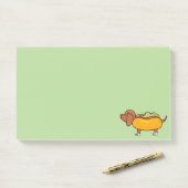 Hot-Dog Dachshund Post-It Notes (Op bureau)