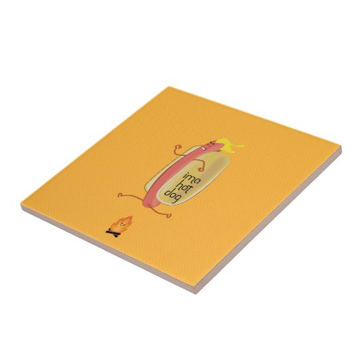 Hot-Dog Dare Devil Tegeltje (Zijkant)