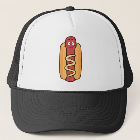 Hot Dog Emoji Trucker Pet (Voorkant)