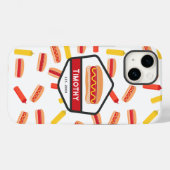 Hot Dog Fast Food Pattern  Monogram Case-Mate iPhone Case (Achterkant (horizontaal))