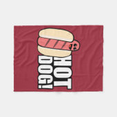 Hot Dog Fleece Deken (Voorkant (Horizontaal))