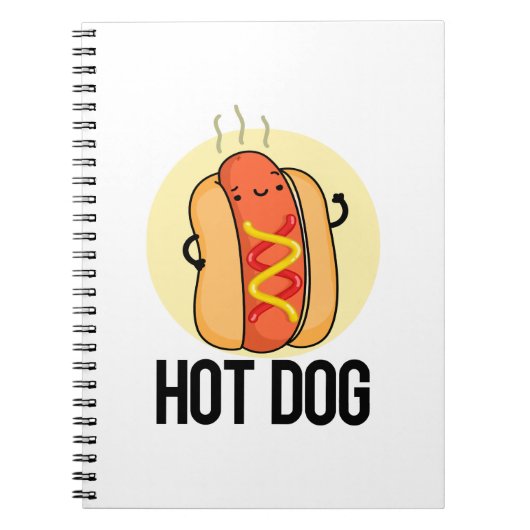 Hot Dog Funny Hot Dog Food Pun Notitieboek (Voorkant)