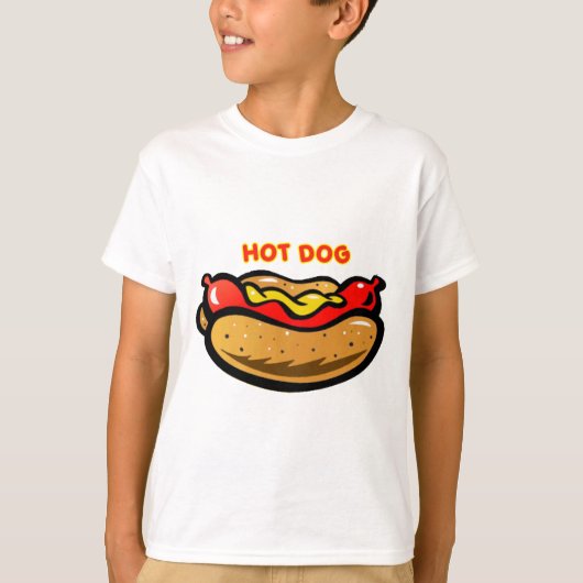 Hot Dog Funny kinder tshirts (Voorkant)