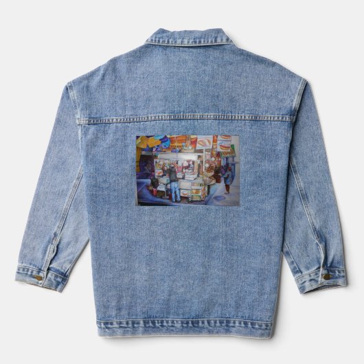 Hot Dog God Denim Jacket (Achterkant)