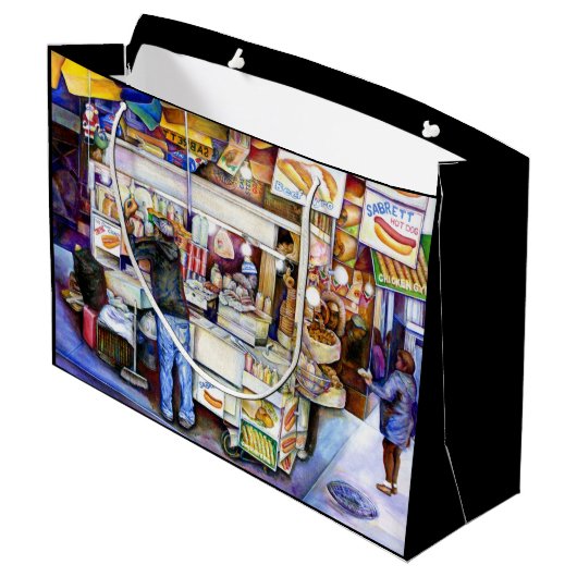 Hot Dog God, New York City Groot Cadeauzakje (Achterkant Gekanteld)