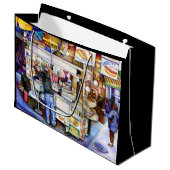 Hot Dog God, New York City Groot Cadeauzakje (Voorkant Gekanteld)