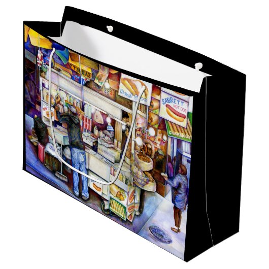 Hot Dog God, New York City Groot Cadeauzakje (Voorkant Gekanteld)