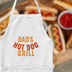 Hot Dog Grill Zomer Achtertuin Papa's BBQ Mannen S Lang Schort