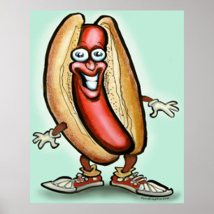 Hot Dog guy Poster