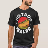 Hot Dog Hot Dog Dealer Retro T-shirt (Voorkant)