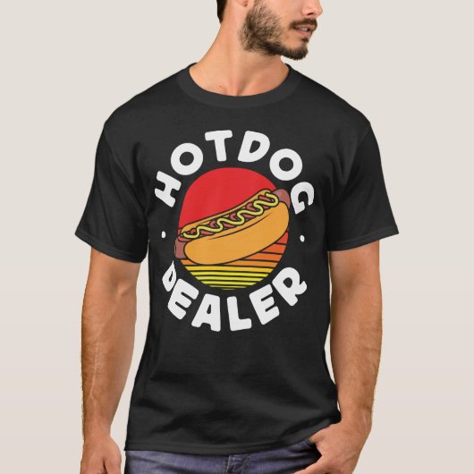 Hot Dog Hot Dog Dealer Retro T-shirt (Voorkant)