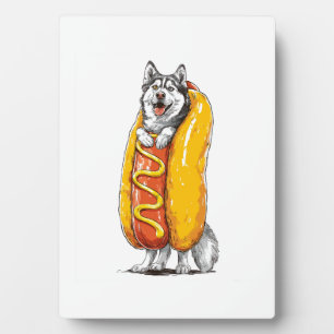 Hot Dog Husky � Grappige Voedsel Kostuum Fotoplaat