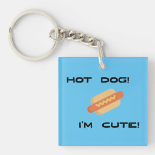 Hot Dog I'm Cute Sleutelhanger