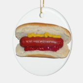 Hot Dog Keramisch Ornament (Links)