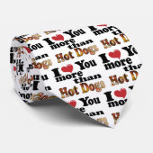 Hot Dog Love Stropdas (Opgerold)