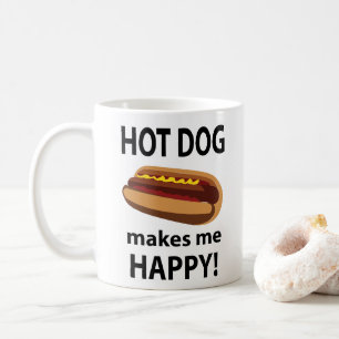 Hot Dog Maakt Me Gelukkig Hot Dog Koffiemok