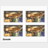 Hot Dog Man & Junior Statue Rechthoekige Sticker (Vel)