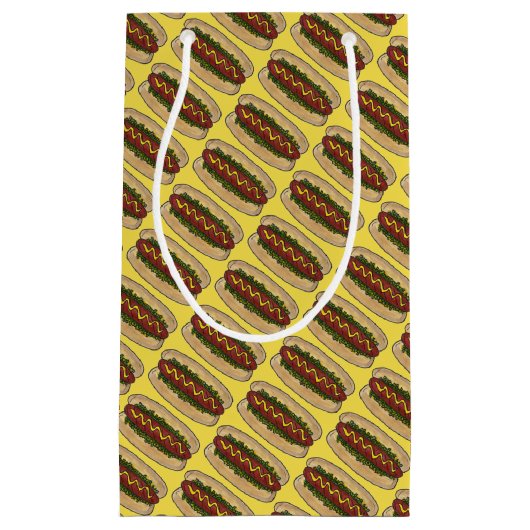 Hot Dog Mustard Relish Frankfurter Hotdog Weiner Klein Cadeauzakje (Voorkant)