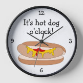 Hot Dog O-Clock, leuk eten grafisch (Voorkant)