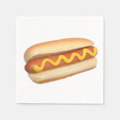 "Hot Dog" ontwerp papieren servetten (Voorkant)
