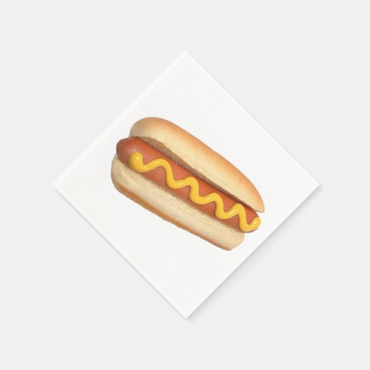 "Hot Dog" ontwerp papieren servetten (Hoek)