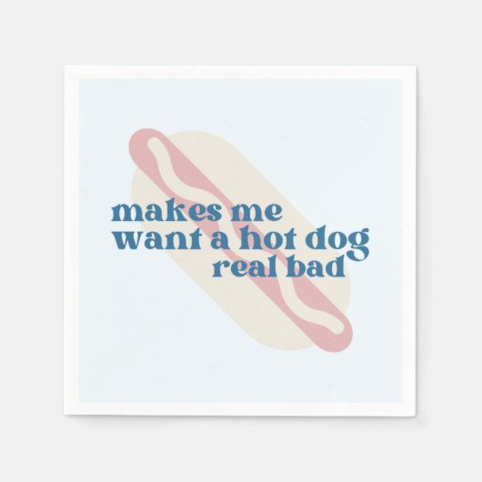 Hot Dog Party Napkins Servet (Voorkant)