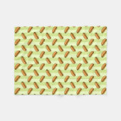 Hot Dog Patroon Fleece Deken (Voorkant (Horizontaal))