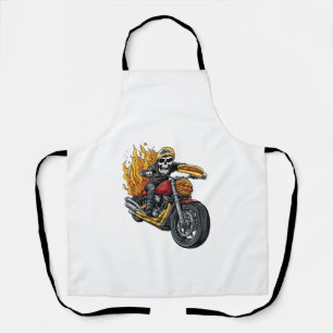 Hot Dog Rijder � Grappige Biker Schedel Schort
