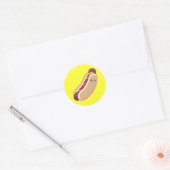 Hot Dog! Ronde Sticker (Envelop)